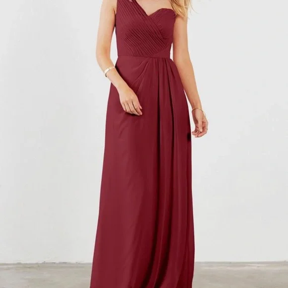 Weddington Way | Dresses | Weddington Way Cabernet Bridesmaid Dress One  Shoulder Size | Poshmark